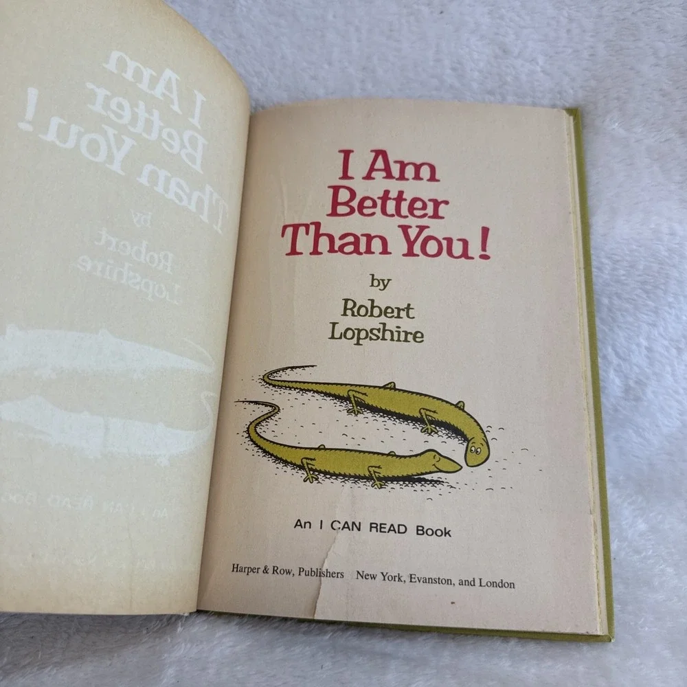 I Am Better Than You Robert Lopshire 1968 Hardcover Childrens Book‎